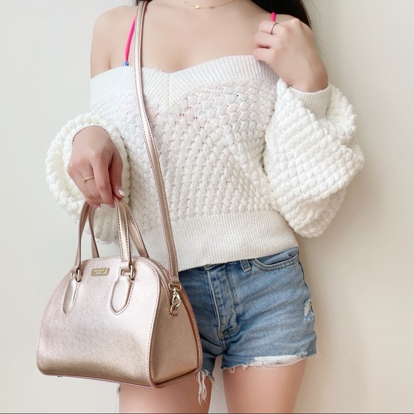 Kate Spade Reilly Rose Gold Satchel - Picture 2 of 8